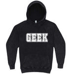  "GEEK design" hoodie, 3XL, Vintage Black