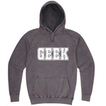  "GEEK design" hoodie, 3XL, Vintage Zinc
