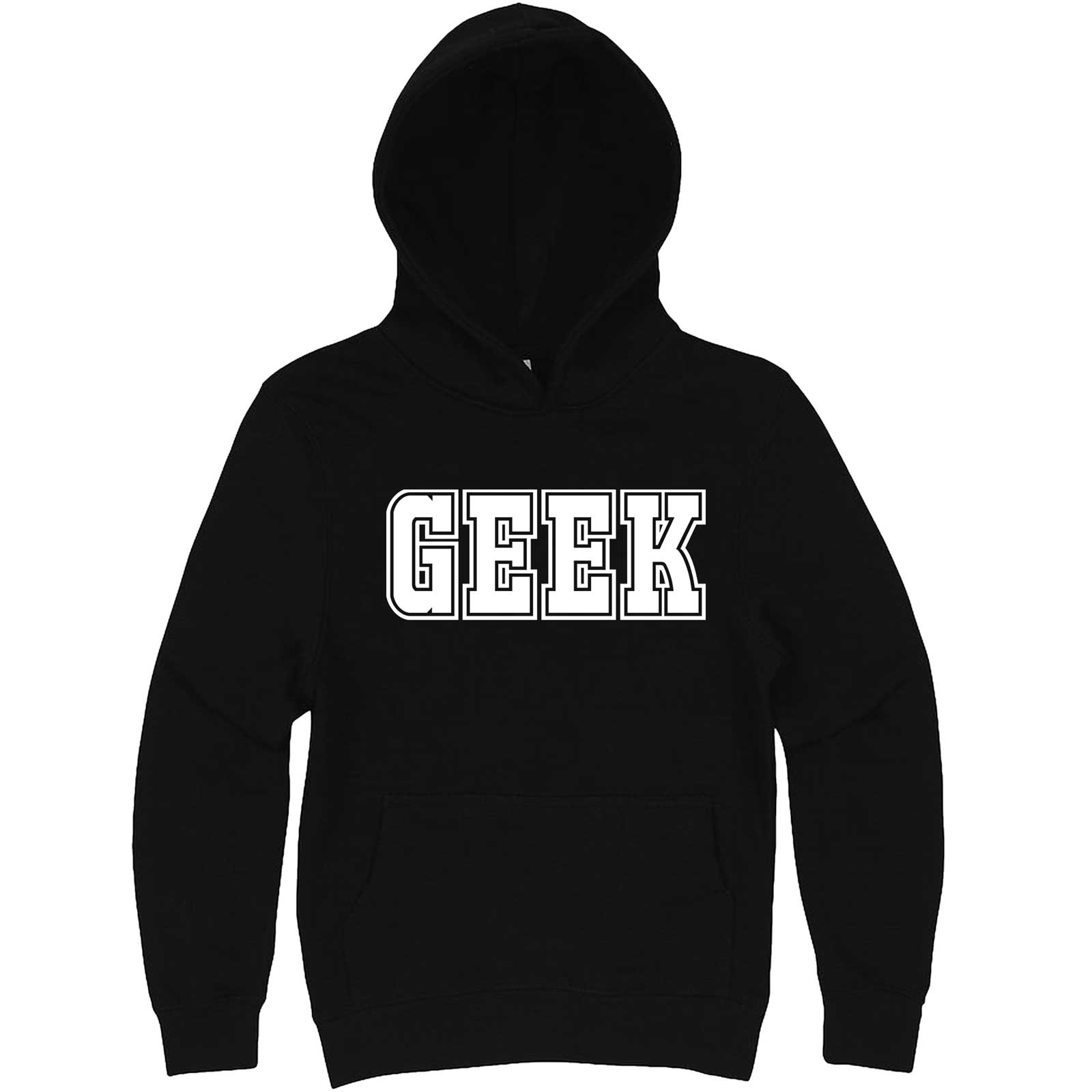  "GEEK design" hoodie, 3XL, Black