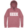  "GEEK design" hoodie, 3XL, Mauve