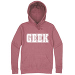  "GEEK design" hoodie, 3XL, Mauve