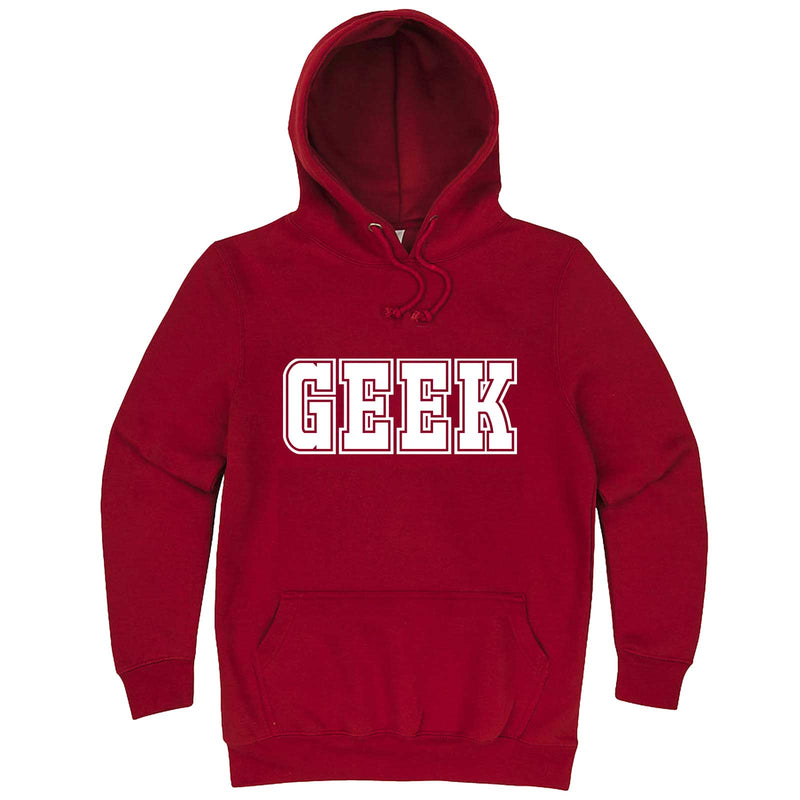  "GEEK design" hoodie, 3XL, Paprika