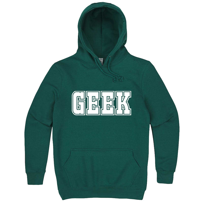  "GEEK design" hoodie, 3XL, Teal