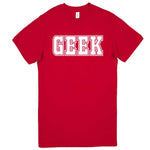 "GEEK design" men's t-shirt Red