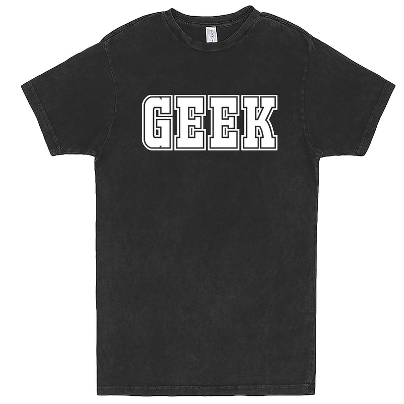  "GEEK design" men's t-shirt Vintage Black
