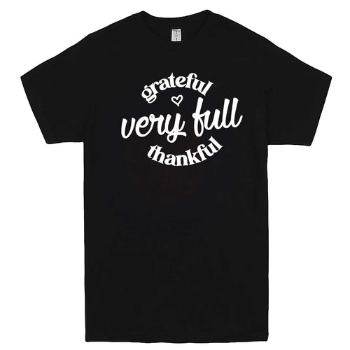  "Grateful, Very Full, Thankful" men's t-shirt Black