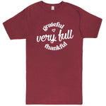  "Grateful, Very Full, Thankful" men's t-shirt Vintage Brick
