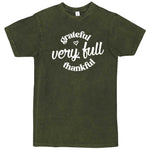  "Grateful, Very Full, Thankful" men's t-shirt Vintage Olive