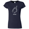  "Thanksgiving Wishbone Game Over, Would You Like to Play Again" women's t-shirt Navy Blue