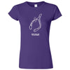  "Thanksgiving Wishbone Game Over, Would You Like to Play Again" women's t-shirt Purple