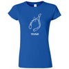  "Thanksgiving Wishbone Game Over, Would You Like to Play Again" women's t-shirt Royal Blue