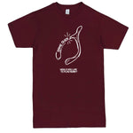  "Thanksgiving Wishbone Game Over, Would You Like to Play Again" men's t-shirt Burgundy
