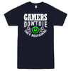 "Gamers Don't Die, They Respawn" Men's Shirt Navy-Blue