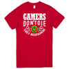 "Gamers Don't Die, They Respawn" Men's Shirt Red