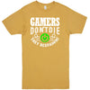 "Gamers Don't Die, They Respawn" Men's Shirt Vintage Mustard