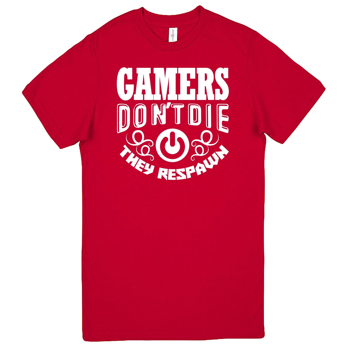 "Gamers Don't Die They Respawn" Men's Shirt Red