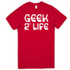  "Geek 4 Life" men's t-shirt Red