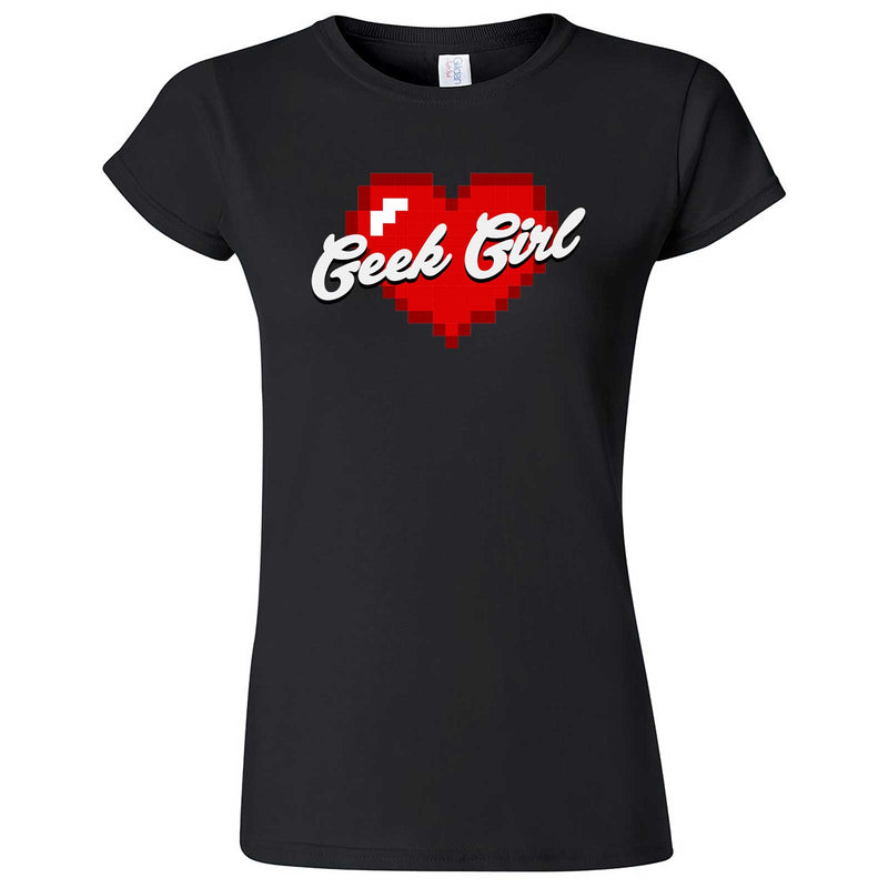  "Geek Girl" women's t-shirt Black