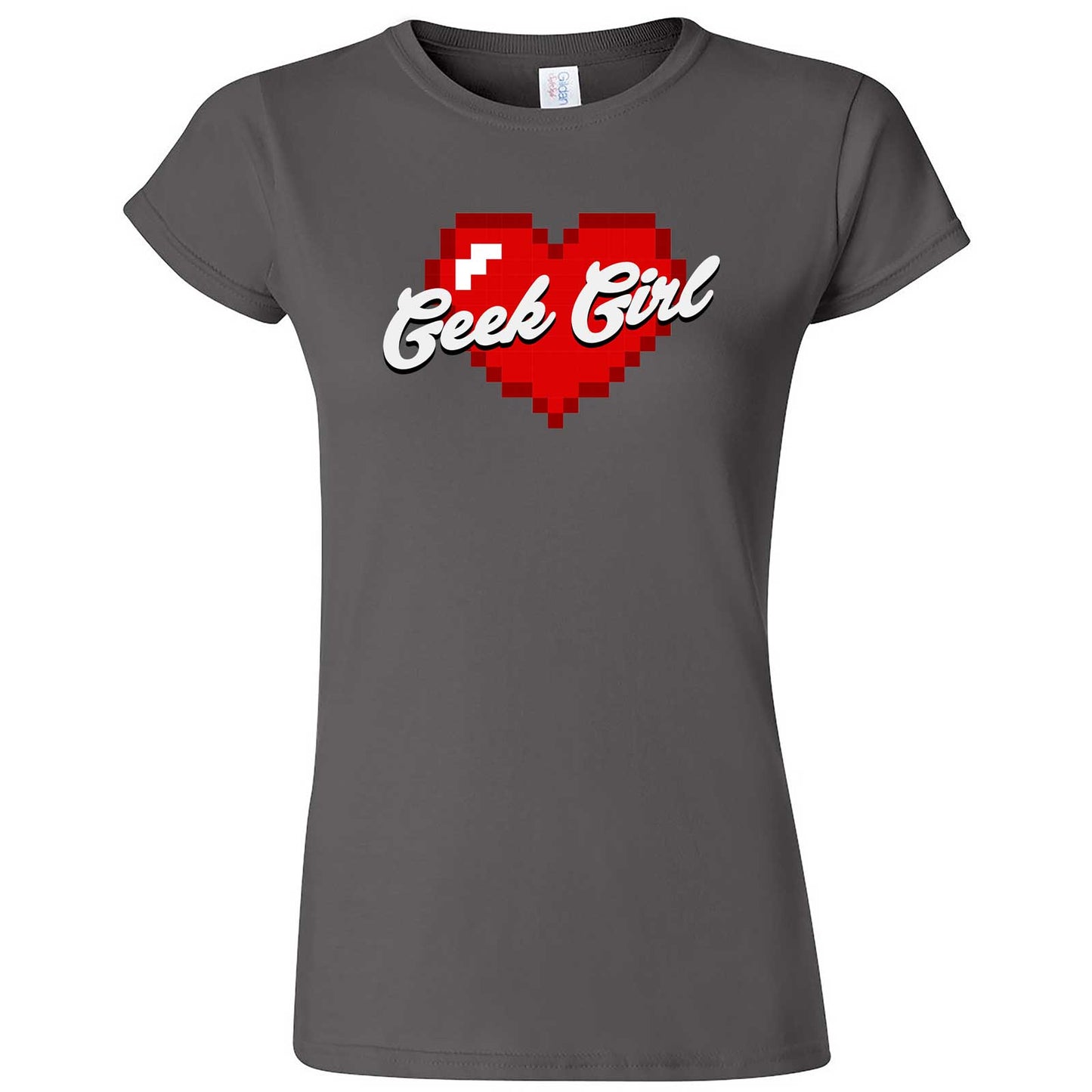  "Geek Girl" women's t-shirt Charcoal
