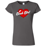  "Geek Girl" women's t-shirt Charcoal