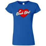  "Geek Girl" women's t-shirt Royal Blue