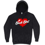  "Geek Girl" hoodie, 3XL, Vintage Black