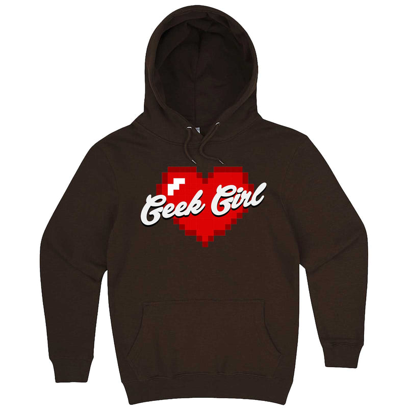  "Geek Girl" hoodie, 3XL, Chestnut