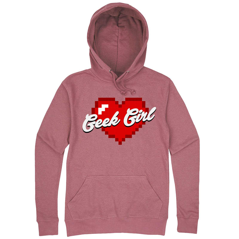  "Geek Girl" hoodie, 3XL, Mauve