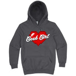  "Geek Girl" hoodie, 3XL, Storm