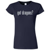  "Got Dragons?" women's t-shirt Navy Blue