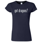  "Got Dragons?" women's t-shirt Navy Blue