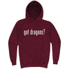  "Got Dragons?" hoodie, 3XL, Vintage Brick