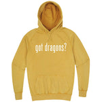  "Got Dragons?" hoodie, 3XL, Vintage Mustard
