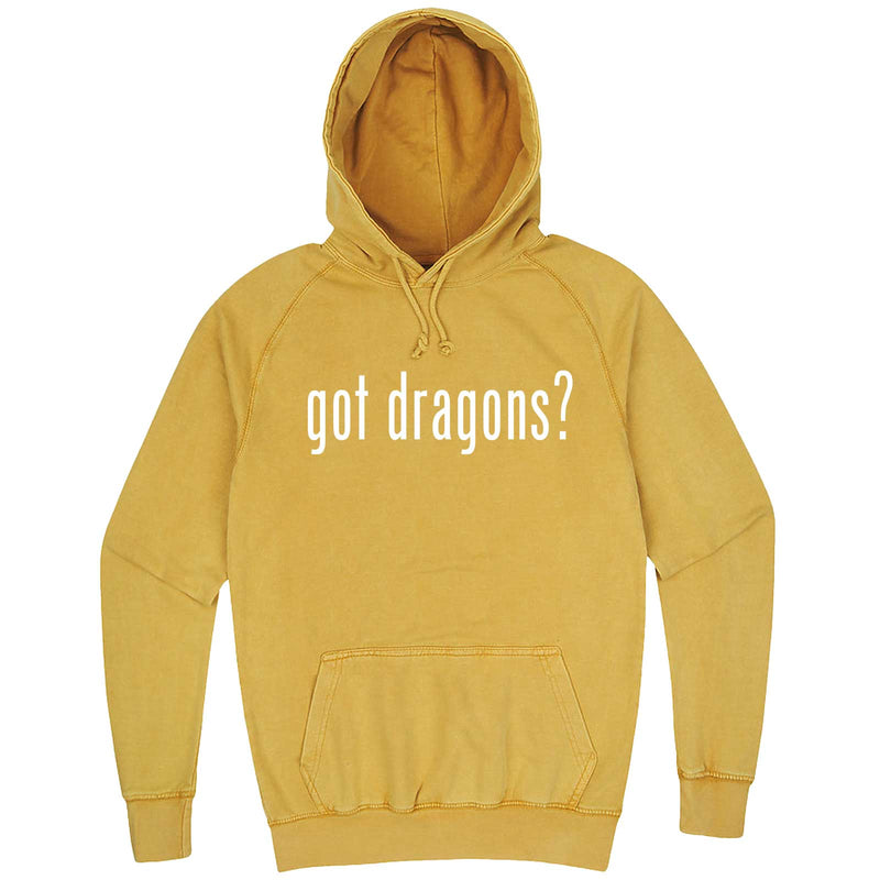  "Got Dragons?" hoodie, 3XL, Vintage Mustard