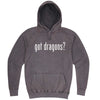  "Got Dragons?" hoodie, 3XL, Vintage Zinc