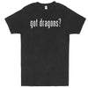  "Got Dragons?" men's t-shirt Vintage Black