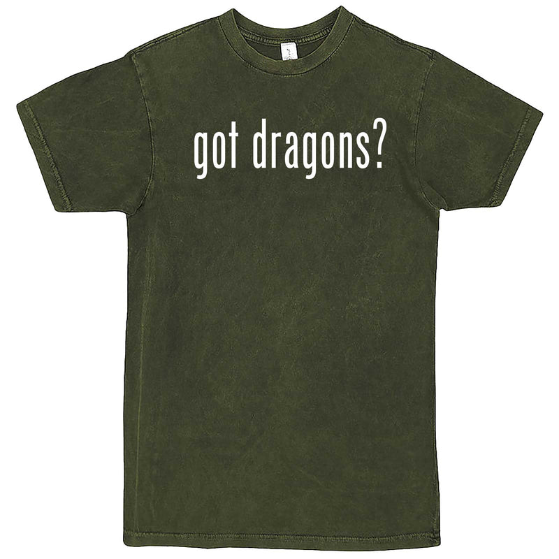  "Got Dragons?" men's t-shirt Vintage Olive