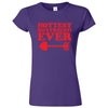  "Hottest Boyfriend Ever, Red" women's t-shirt Purple