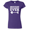  "Hottest Boyfriend Ever, White" women's t-shirt Purple