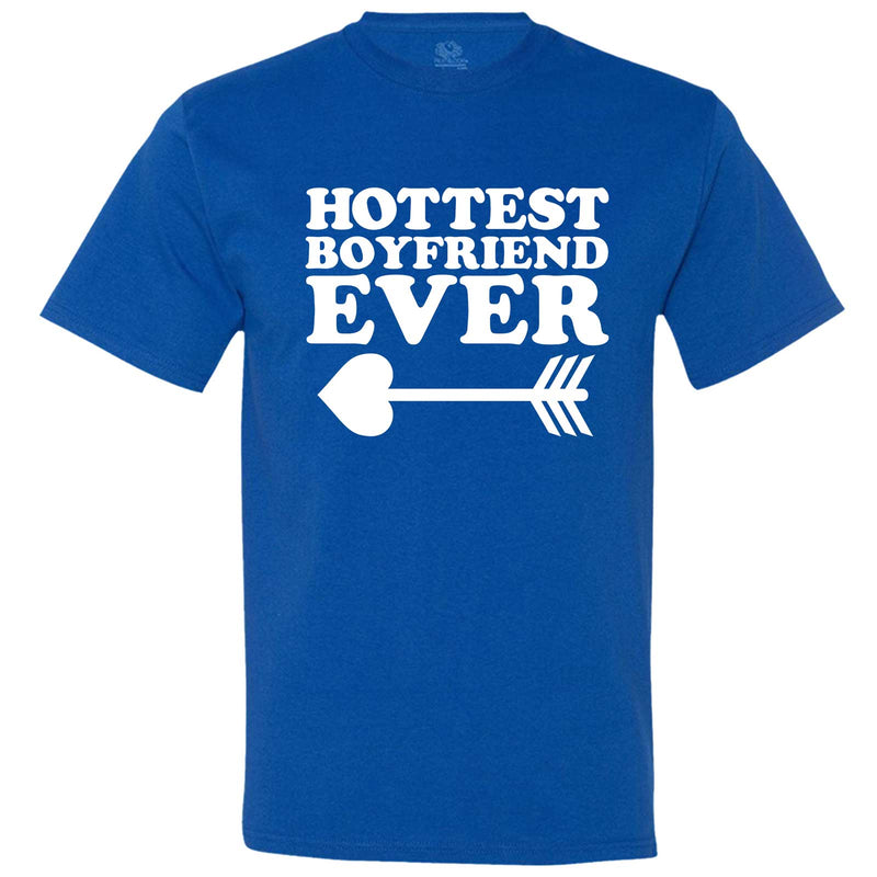  "Hottest Boyfriend Ever, White" men's t-shirt Royal-Blue