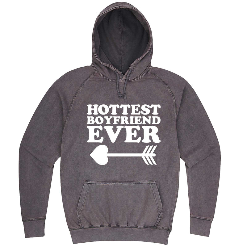  "Hottest Boyfriend Ever, White" hoodie, 3XL, Vintage Zinc