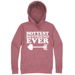  "Hottest Boyfriend Ever, White" hoodie, 3XL, Mauve