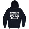  "Hottest Boyfriend Ever, White" hoodie, 3XL, Navy