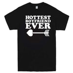  "Hottest Boyfriend Ever, White" men's t-shirt Black