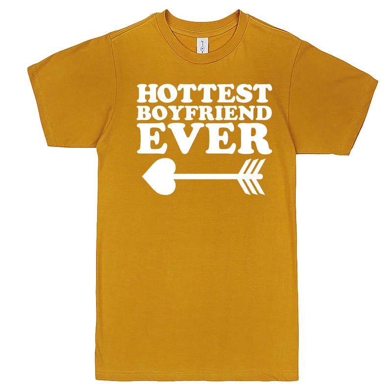  "Hottest Boyfriend Ever, White" men's t-shirt Mustard
