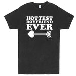  "Hottest Boyfriend Ever, White" men's t-shirt Vintage Black