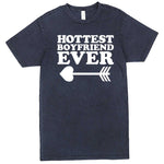  "Hottest Boyfriend Ever, White" men's t-shirt Vintage Denim
