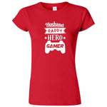  "Husband Daddy Hero Gamer" women's t-shirt Red