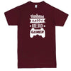  "Husband Daddy Hero Gamer" men's t-shirt Burgundy