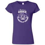  "Hardcore Gamer, Classically Trained" women's t-shirt Purple